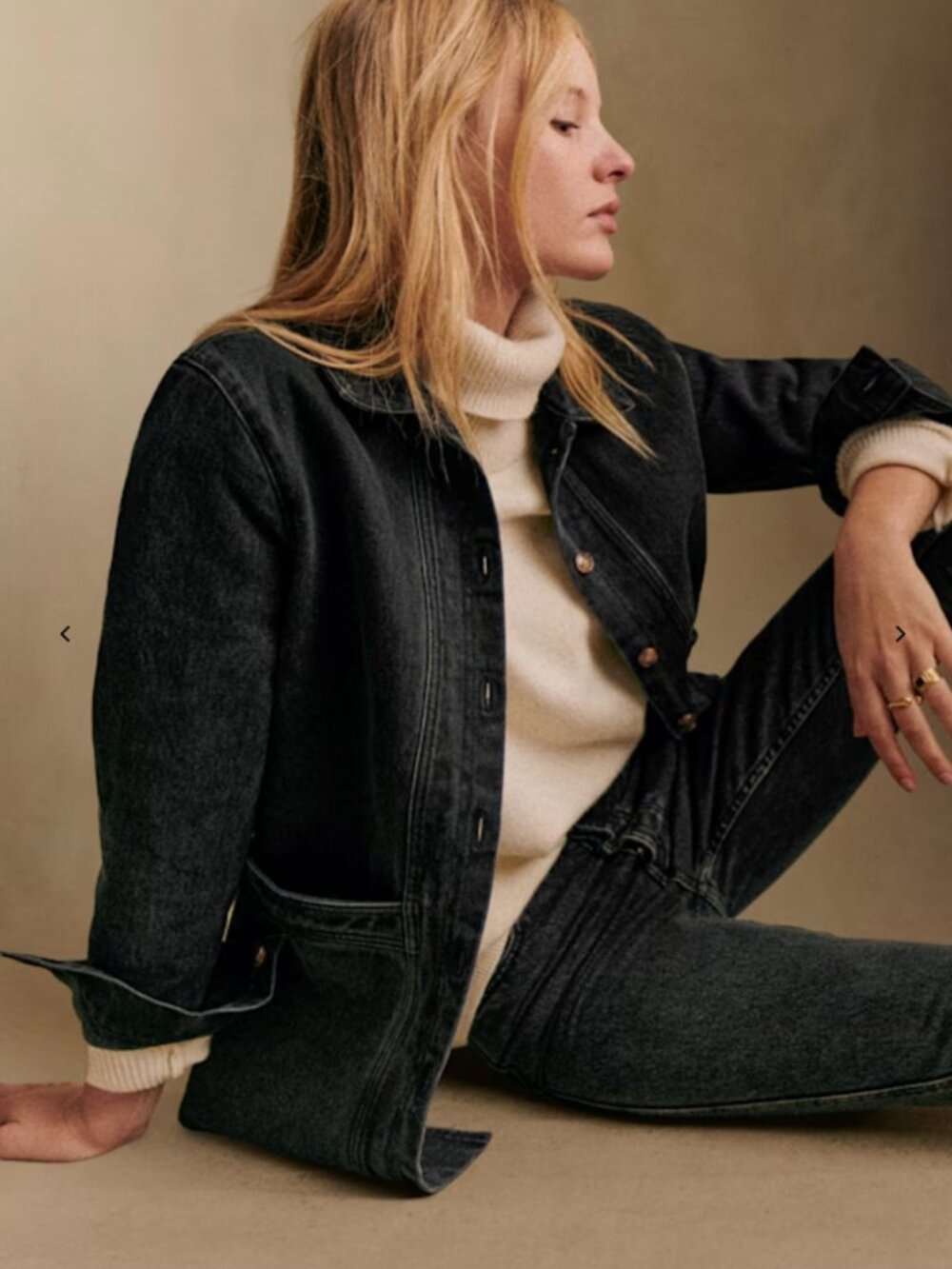 Sezane Will Jacket, Black, L